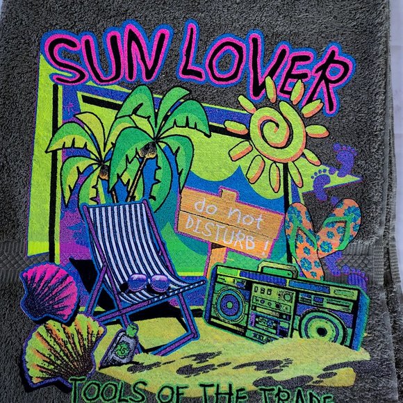 SUNLOVER BEACH TOWEL (Olive) - Picture 2 of 2